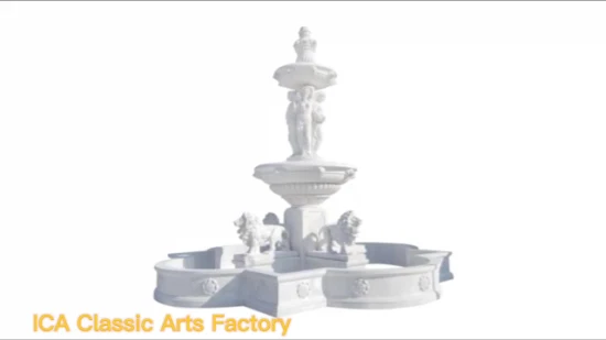 Открытый декоративный садовый большой гранитный фонтан и мраморный фонтан, статуя водяной лошади и фонтан из камня льва на продажу